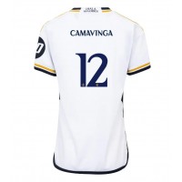 Real Madrid Eduardo Camavinga #12 Replika Hemmatröja Dam 2023-24 Kortärmad